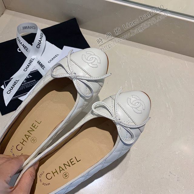 Chanel女鞋 香奈兒頂級芭蕾舞鞋 Chanel羊皮舒適平底鞋  naq1080